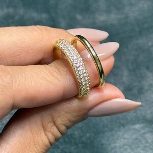 Elegant Gold and Silver Women's Ring Set